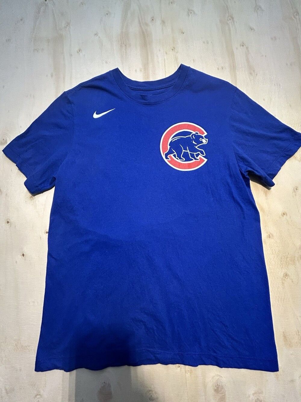 Nike Chicago Cubs Blue Shirt MLB Baseball Size M Unisex Adult